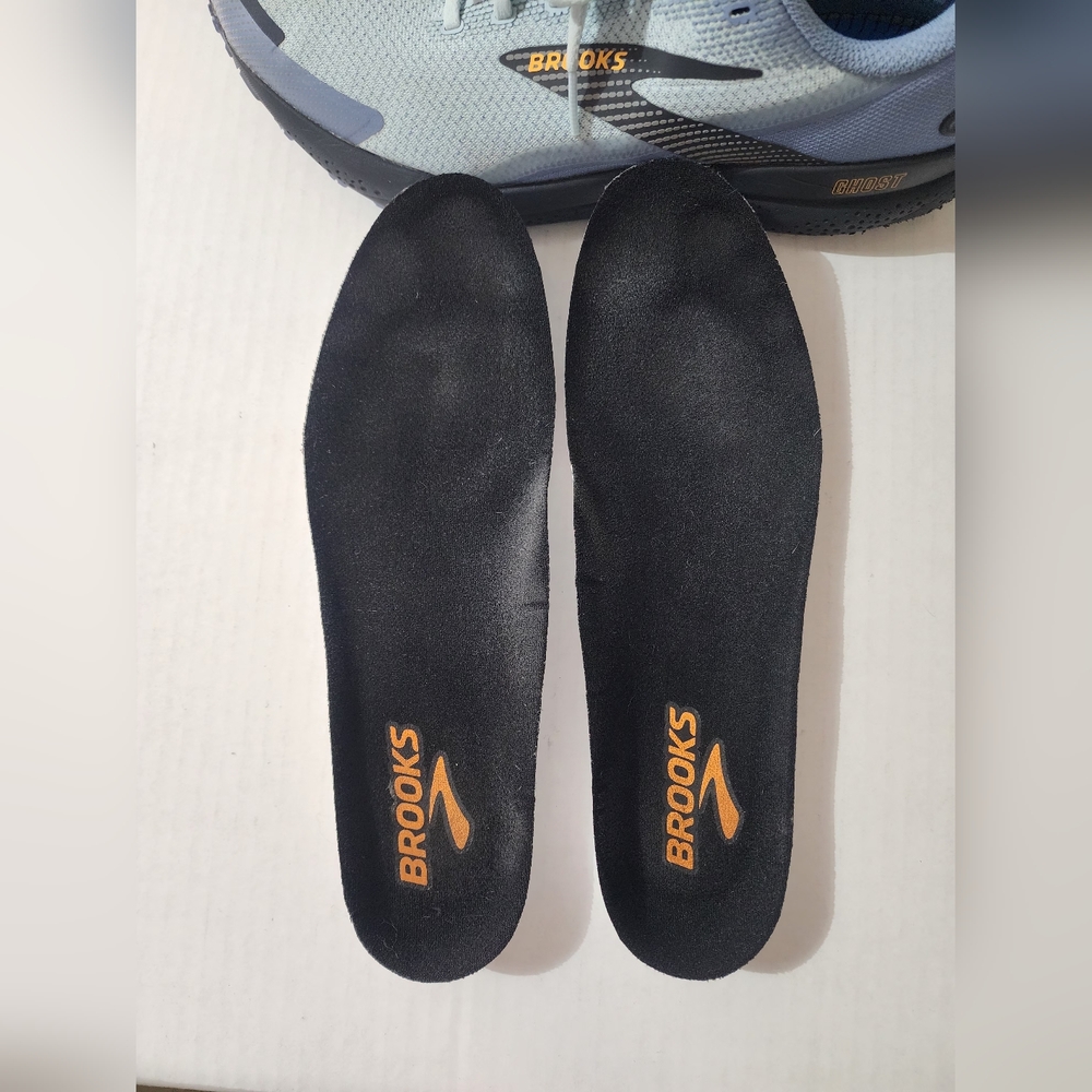 Brooks Men Ghost 16 Running Shoes Blue Gray Athletic Sneakers Mesh Comfort  11 - Picture 8 of 9